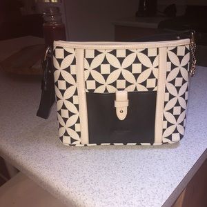 Spartina 449 May River 
Linen & Leather Shoulder bag EUC